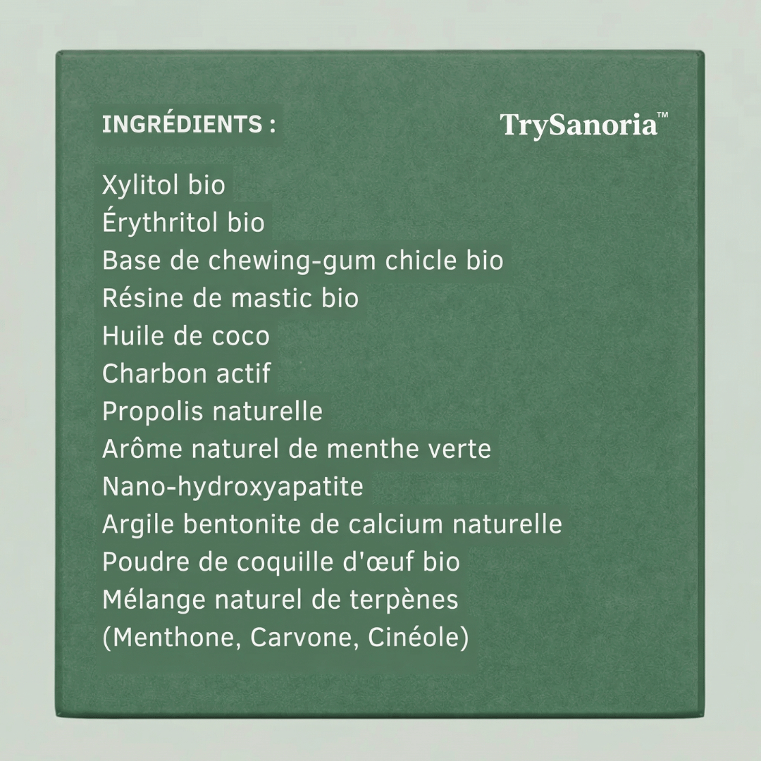 TrySanoria™ - Chewing-gum reminéralisant
